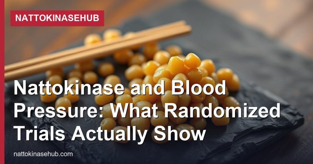 Nattokinase and Blood Pressure: What Randomized Trials Actually Show - NattokinaseHub