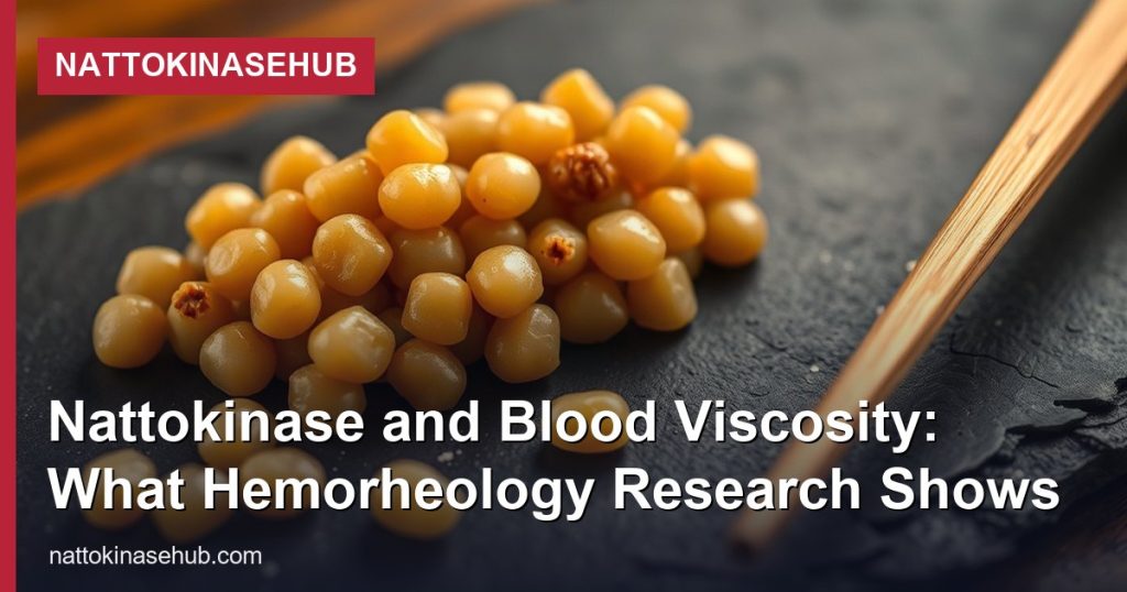Nattokinase and Blood Viscosity: What Hemorheology Research Shows - NattokinaseHub