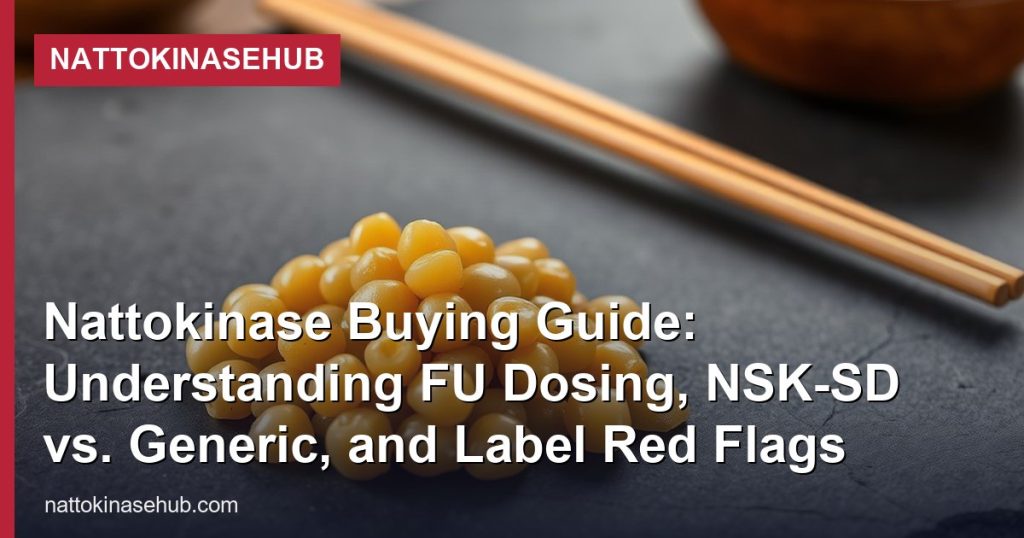 Nattokinase Buying Guide: Understanding FU Dosing, NSK-SD vs. Generic, and Label Red Flags - NattokinaseHub