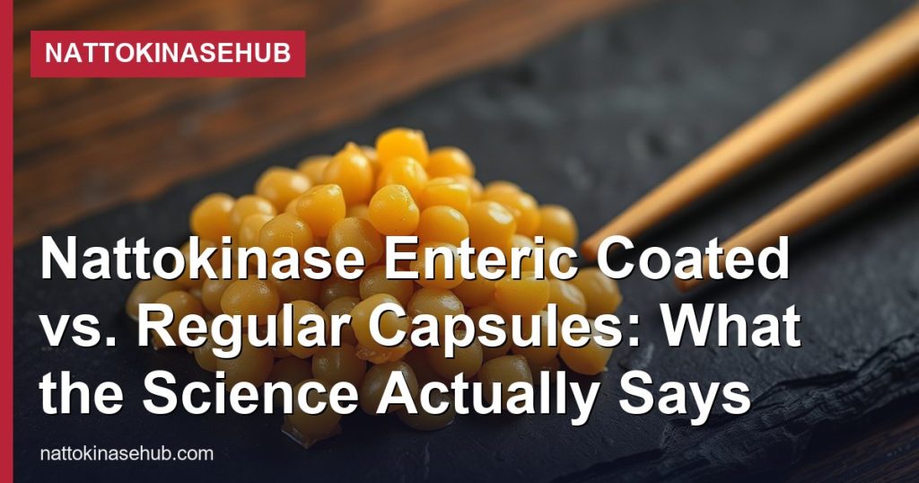 Nattokinase Enteric Coated vs. Regular Capsules: What the Science Actually Says - NattokinaseHub
