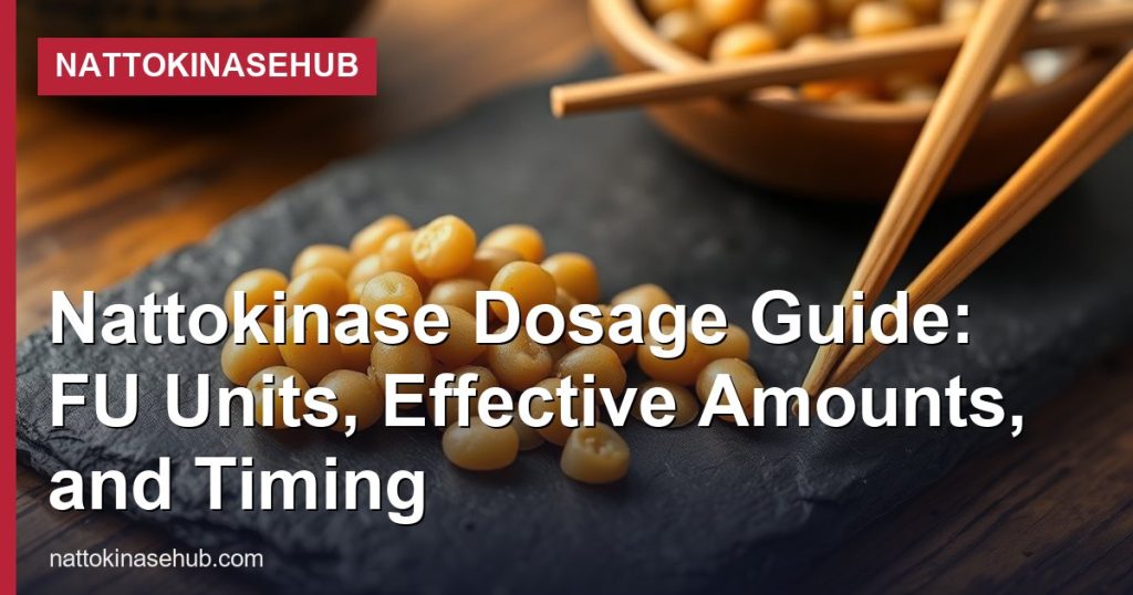 Nattokinase Dosage Guide: FU Units, Effective Amounts, and Timing - NattokinaseHub