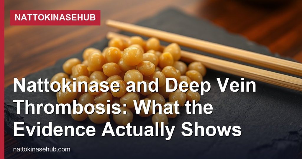 Nattokinase and Deep Vein Thrombosis: What the Evidence Actually Shows - NattokinaseHub