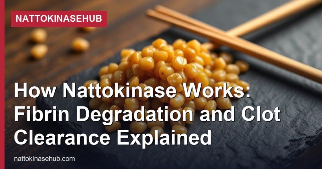 How Nattokinase Works: Fibrin Degradation and Clot Clearance Explained - NattokinaseHub