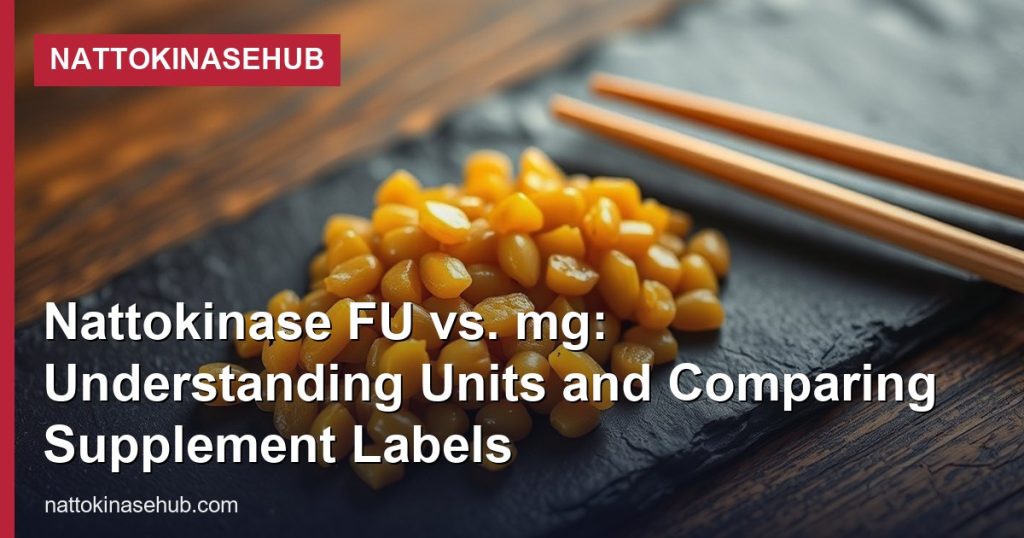 Nattokinase FU vs. mg: Understanding Units and Comparing Supplement Labels - NattokinaseHub