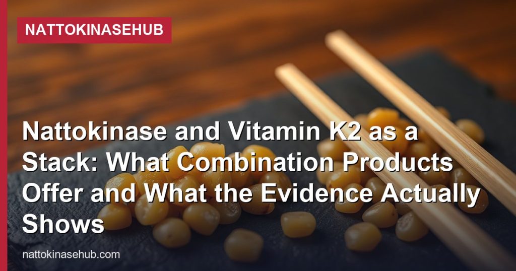 Nattokinase and Vitamin K2 as a Stack: What Combination Products Offer and What the Evidence Actually Shows - NattokinaseHub