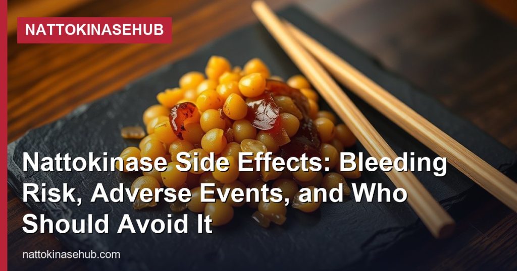 Nattokinase Side Effects: Bleeding Risk, Adverse Events, and Who Should Avoid It - NattokinaseHub