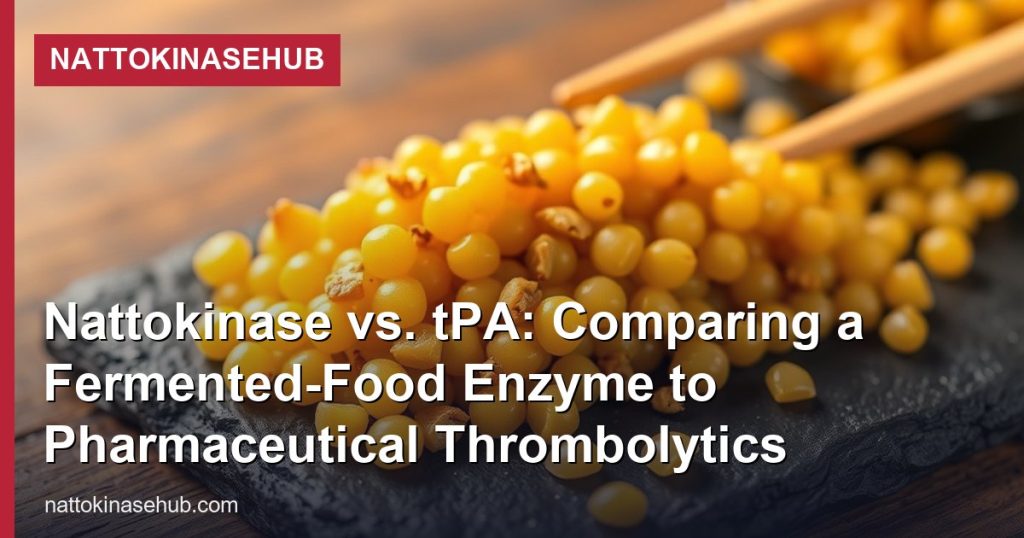 Nattokinase vs. tPA: Comparing a Fermented-Food Enzyme to Pharmaceutical Thrombolytics - NattokinaseHub
