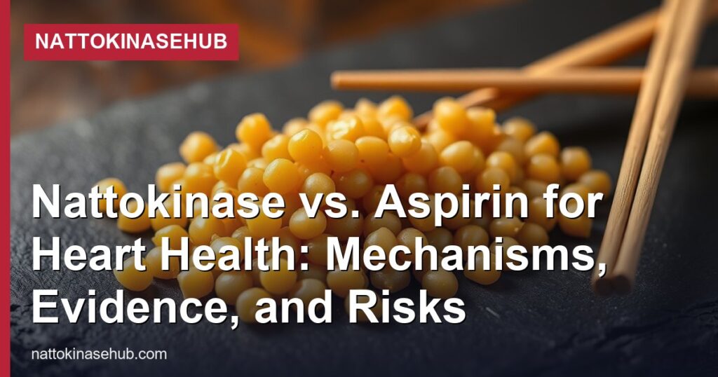 Nattokinase vs. Aspirin for Heart Health: Mechanisms, Evidence, and Risks - NattokinaseHub