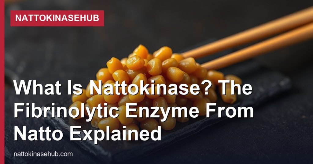 What Is Nattokinase? The Fibrinolytic Enzyme From Natto Explained - NattokinaseHub