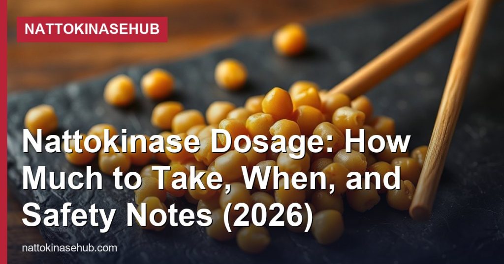Nattokinase Dosage: How Much to Take, When, and Safety Notes (2026) - NattokinaseHub