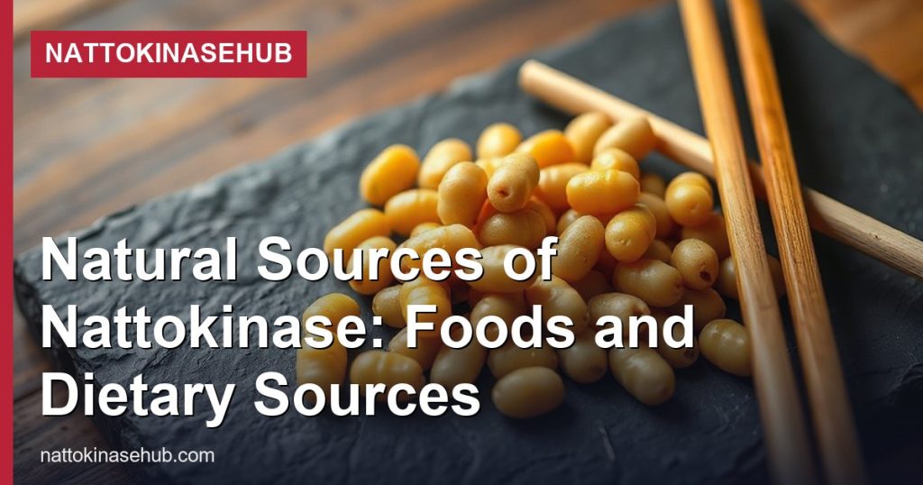 Natural Sources of Nattokinase: Foods and Dietary Sources - NattokinaseHub