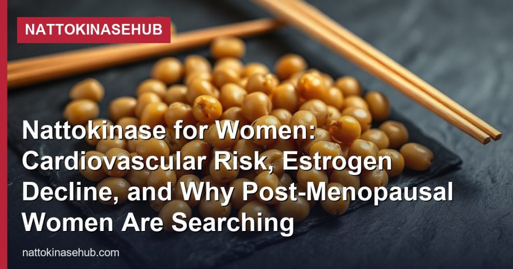 Nattokinase for Women: Cardiovascular Risk, Estrogen Decline, and Why Post-Menopausal Women Are Searching - NattokinaseHub